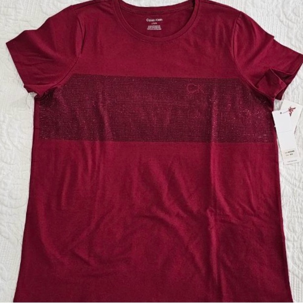 Calvin Klein Burgundy Tee